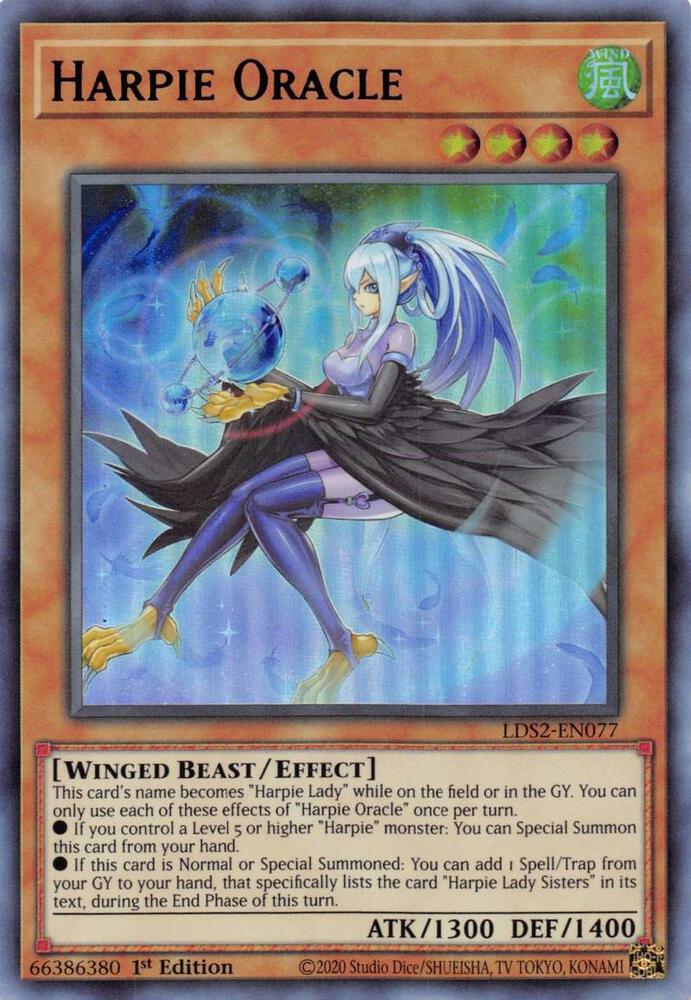 Harpie Oracle (Purple) LDS2-EN077 card from Legendary Duelists: Season 2