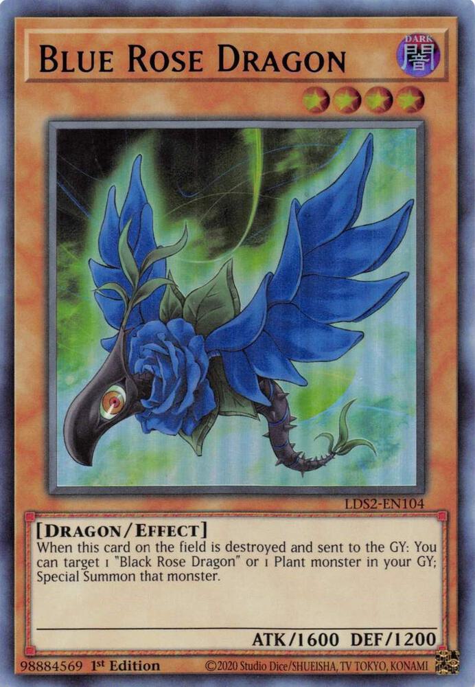 Blue Rose Dragon (Purple) LDS2-EN104 card from Legendary Duelists: Season 2
