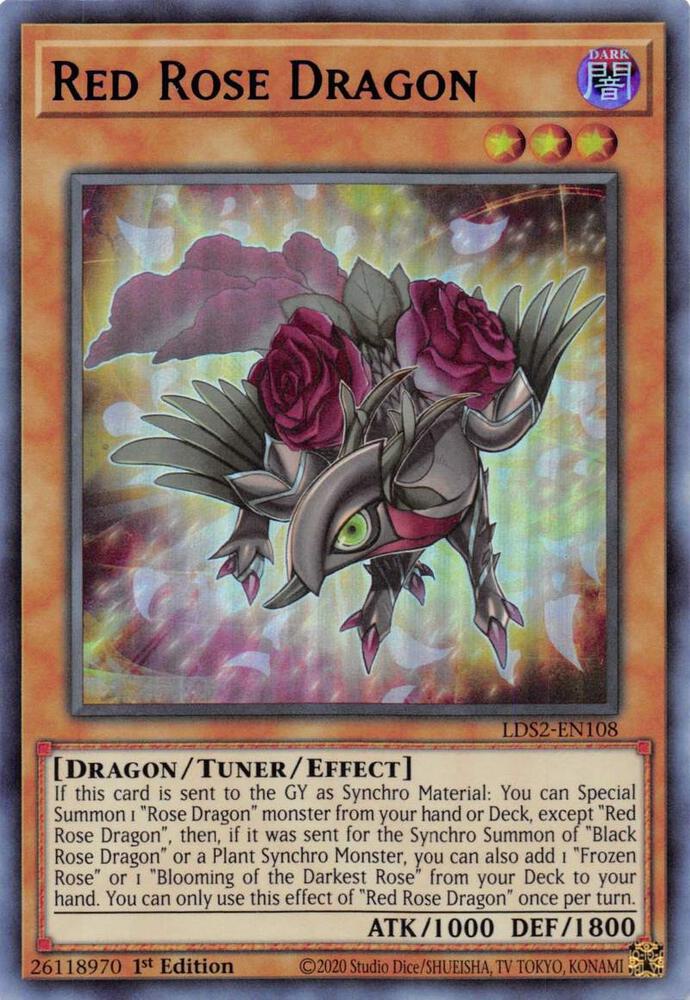 Red Rose Dragon (Purple) LDS2-EN108 card from Legendary Duelists: Season 2