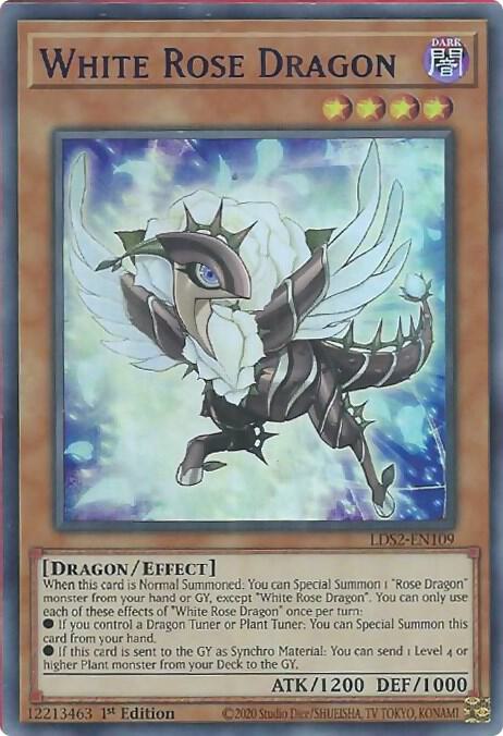 White Rose Dragon (Purple) LDS2-EN109 card from Legendary Duelists: Season 2