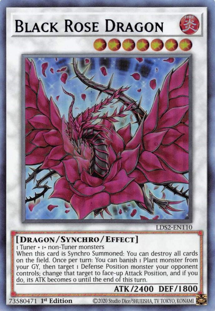 Black Rose Dragon (Purple) LDS2-EN110 card from Legendary Duelists: Season 2