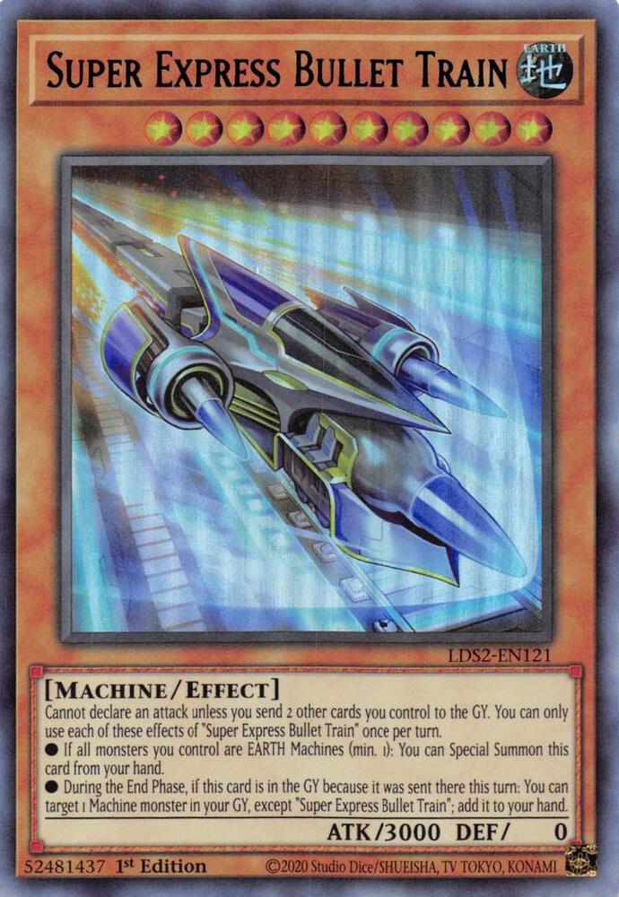 Super Express Bullet Train (Blue) LDS2-EN121 card from Legendary Duelists: Season 2