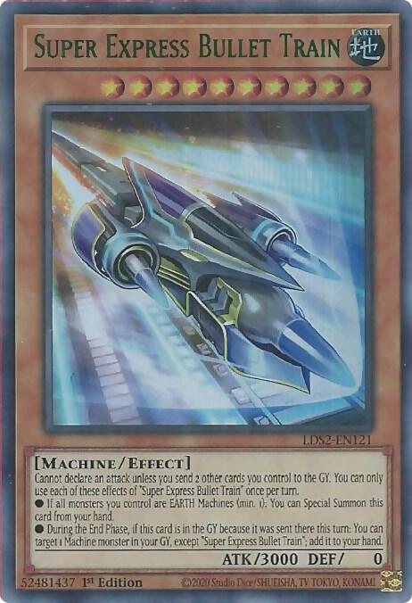 Super Express Bullet Train (Green) LDS2-EN121 card from Legendary Duelists: Season 2