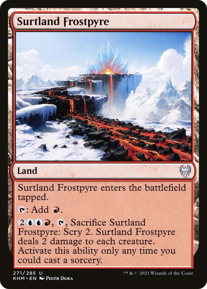 Surtland Frostpyre 271 card from Kaldheim