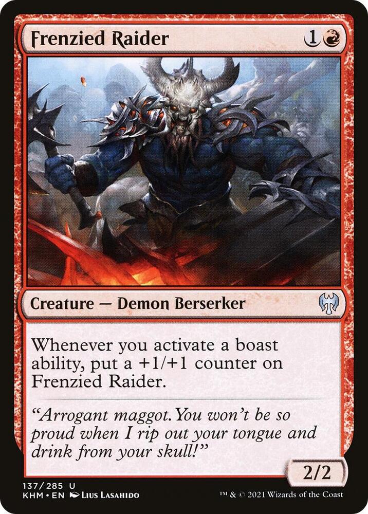 Frenzied Raider 137 card from Kaldheim