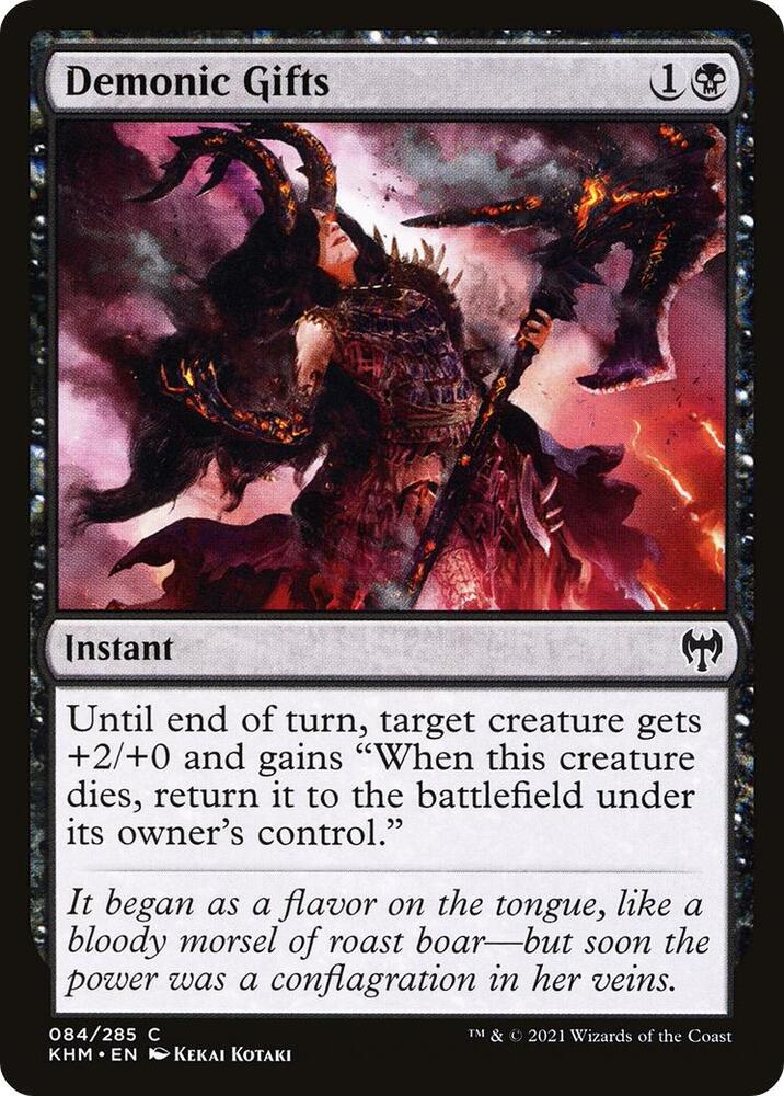 Demonic Gifts 84 card from Kaldheim