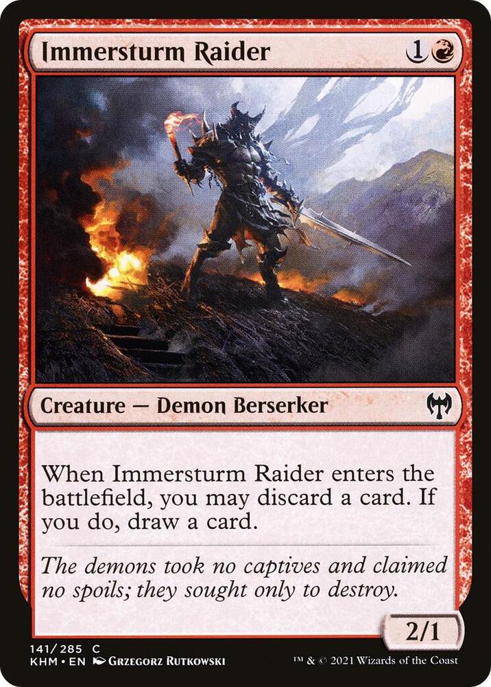 Immersturm Raider 141 card from Kaldheim