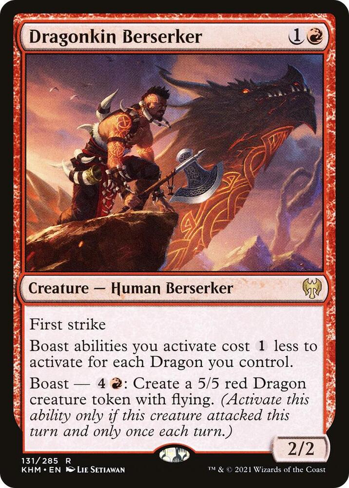 Dragonkin Berserker 131 card from Kaldheim