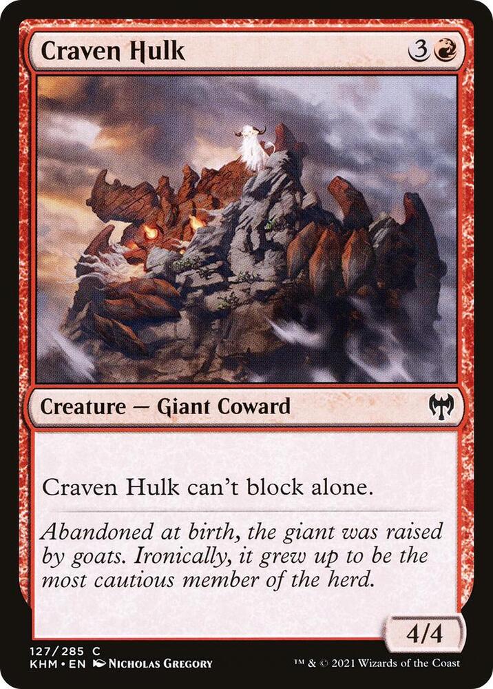 Craven Hulk 127 card from Kaldheim