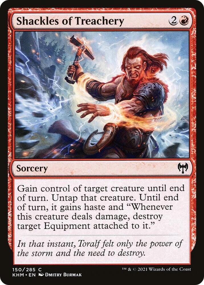 Shackles of Treachery 150 card from Kaldheim
