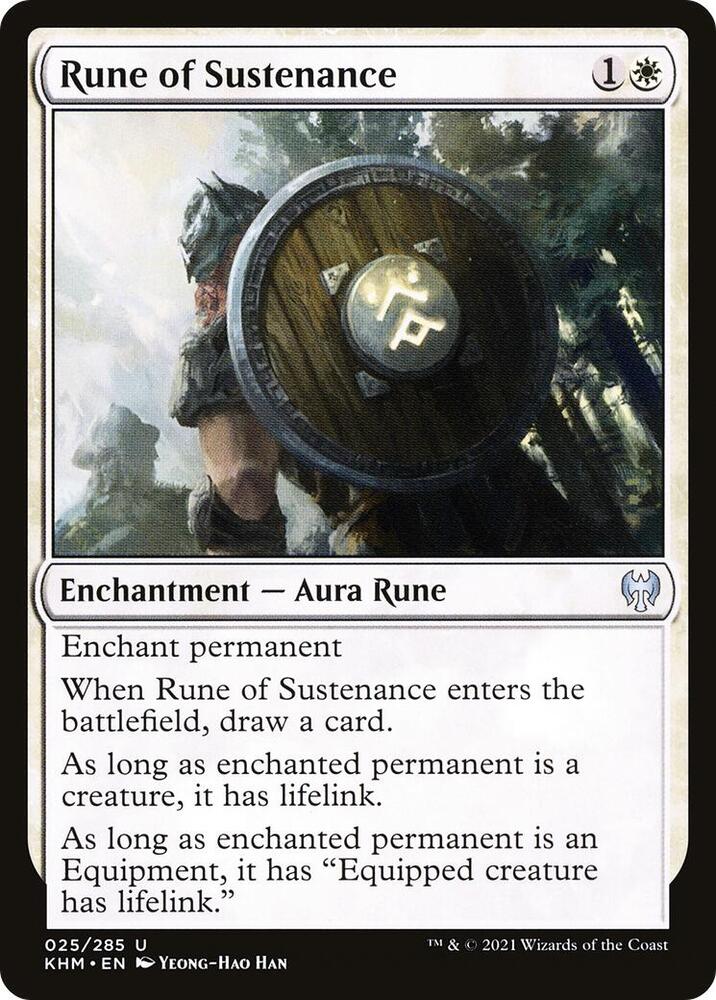 Rune of Sustenance 25 card from Kaldheim