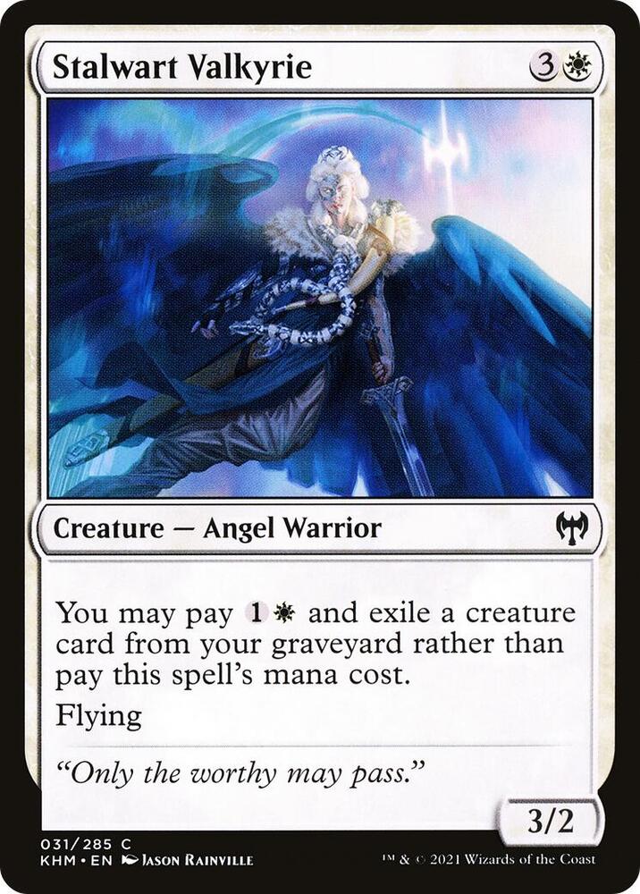 Stalwart Valkyrie 31 card from Kaldheim