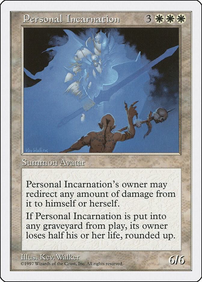Personal Incarnation card from Fifth Edition