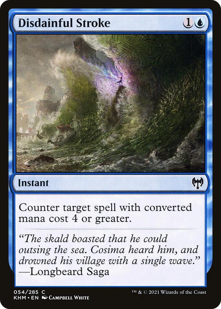 Disdainful Stroke 54 card from Kaldheim