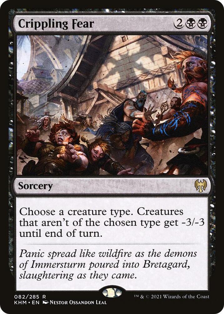 Crippling Fear 82 card from Kaldheim