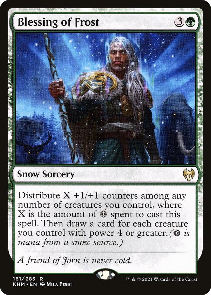 Blessing of Frost 161 card from Kaldheim