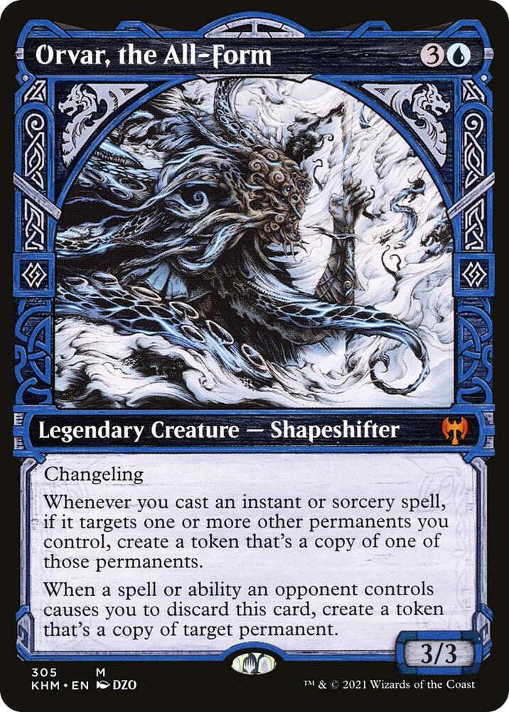 Orvar, the All-Form (Showcase) 305 card from Kaldheim