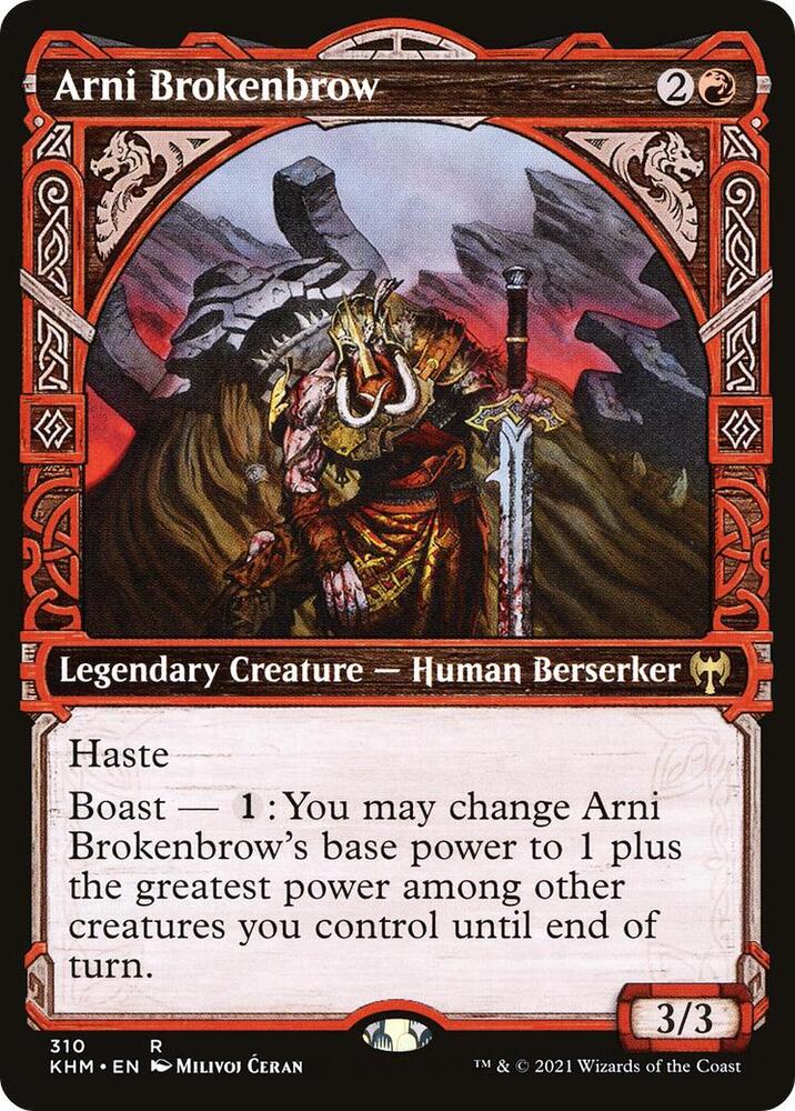 Arni Brokenbrow (Showcase) 310 card from Kaldheim