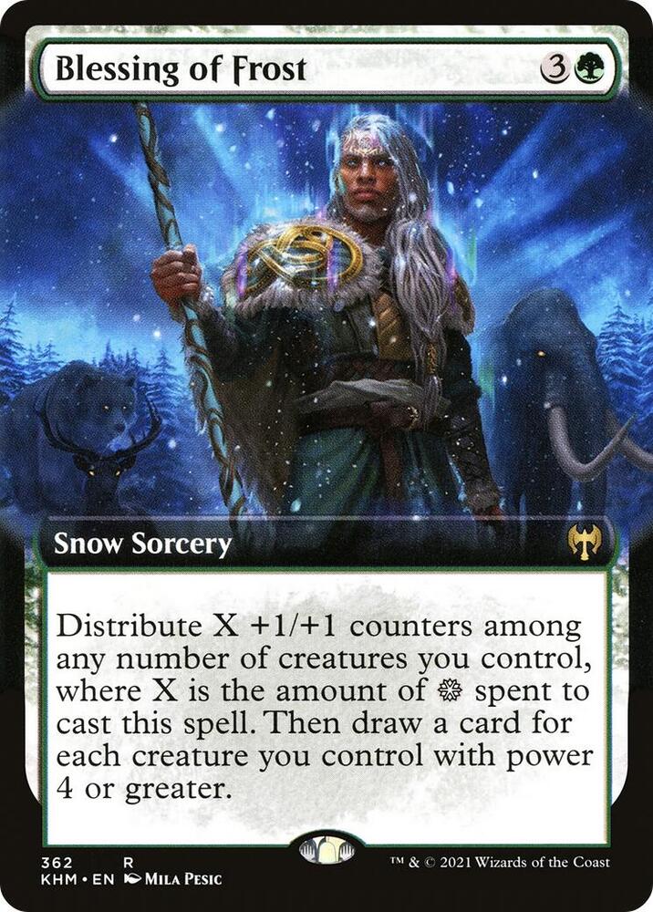 Blessing of Frost (Extended Art) 362 card from Kaldheim