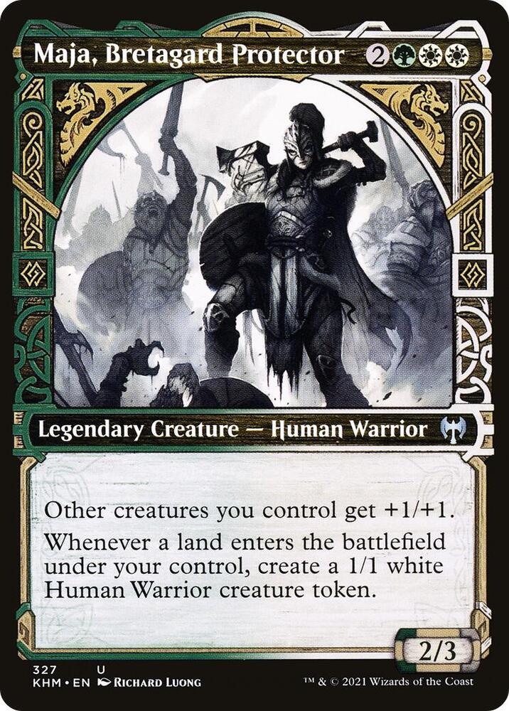 Maja, Bretagard Protector (Showcase) 327 card from Kaldheim