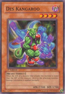 Des Kangaroo IOC-005 card from Invasion of Chaos
