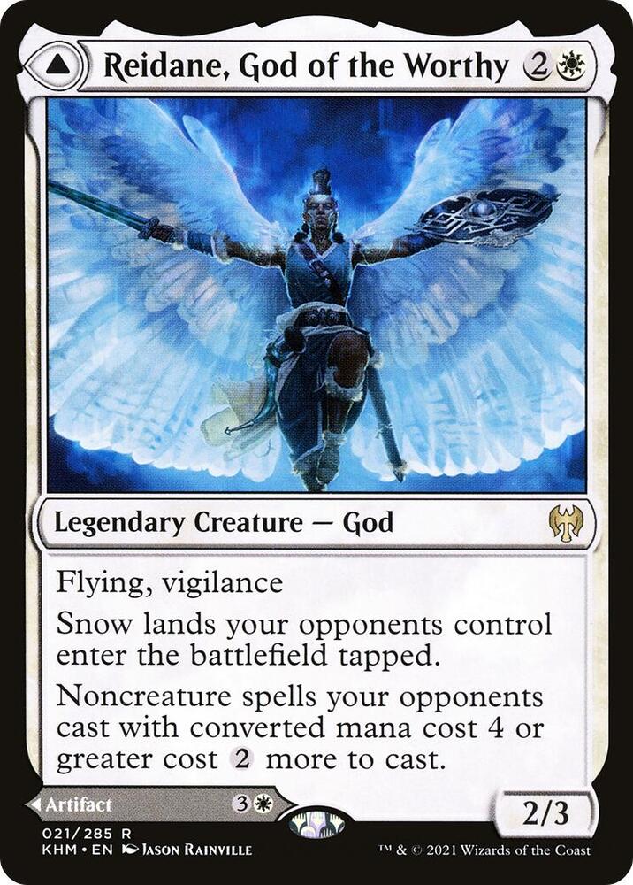 Reidane, God of the Worthy 21 card from Kaldheim