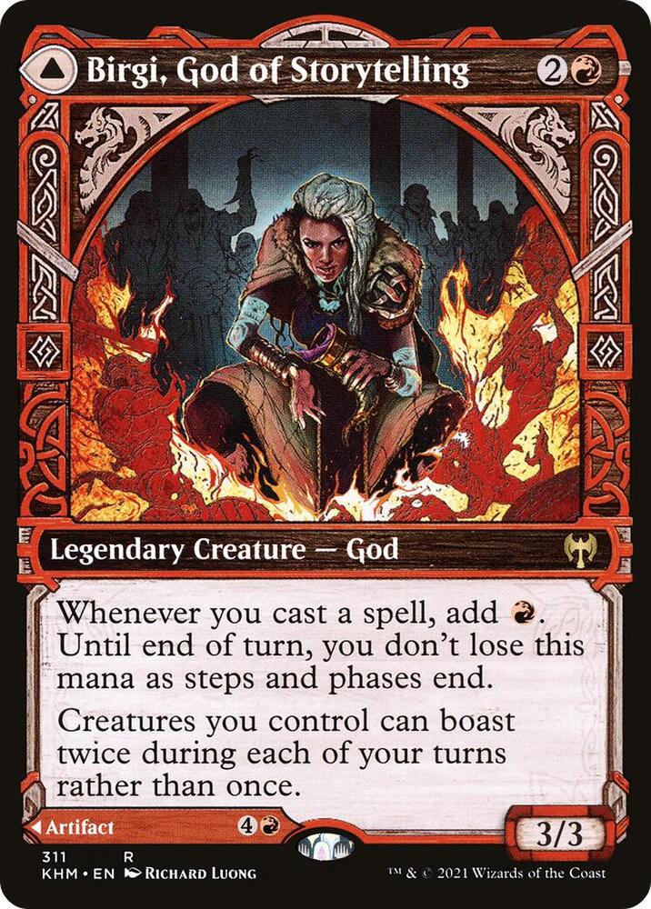 Birgi, God of Storytelling (Showcase) 311 card from Kaldheim