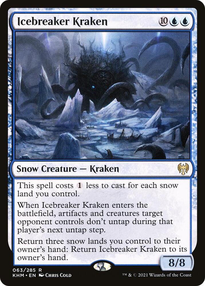 Icebreaker Kraken 63 card from Kaldheim