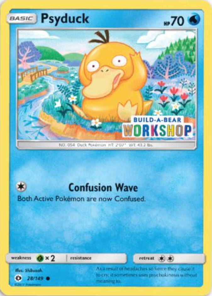Psyduck - 28/149 (Build-A-Bear Workshop Exclusive) 028/149 card from Miscellaneous Cards & Products