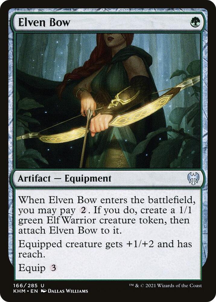 Elven Bow 166 card from Kaldheim