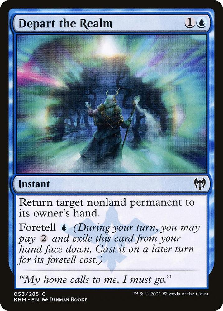 Depart the Realm 53 card from Kaldheim