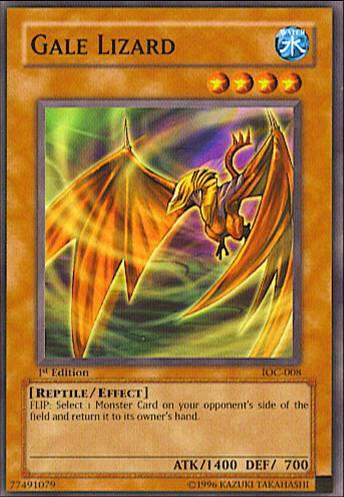 Gale Lizard IOC-008 card from Invasion of Chaos