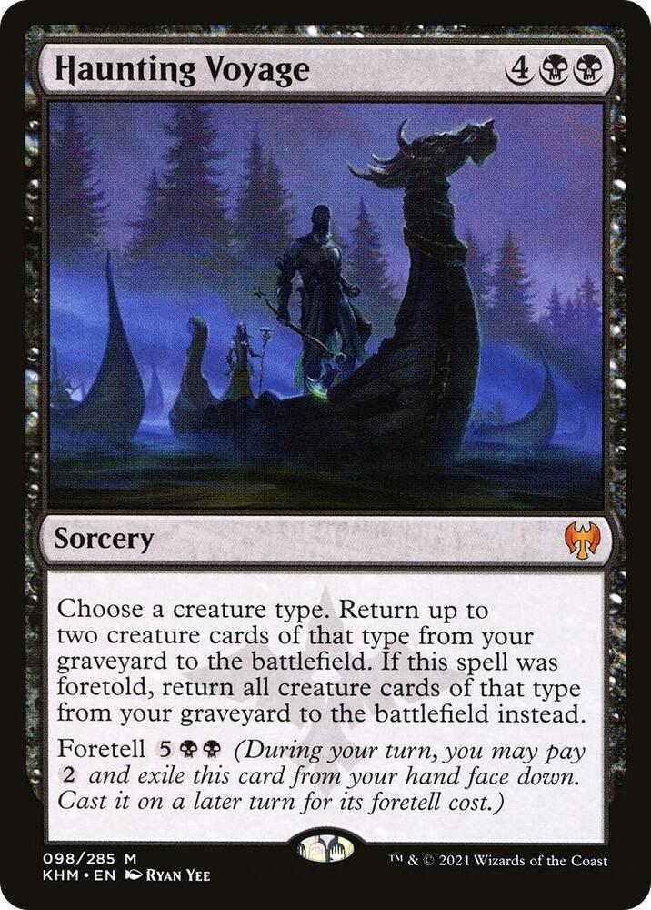 Haunting Voyage 98 card from Kaldheim