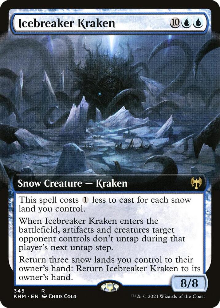 Icebreaker Kraken (Extended Art) 345 card from Kaldheim