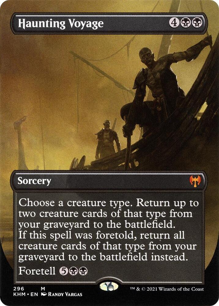 Haunting Voyage (Borderless) 296 card from Kaldheim