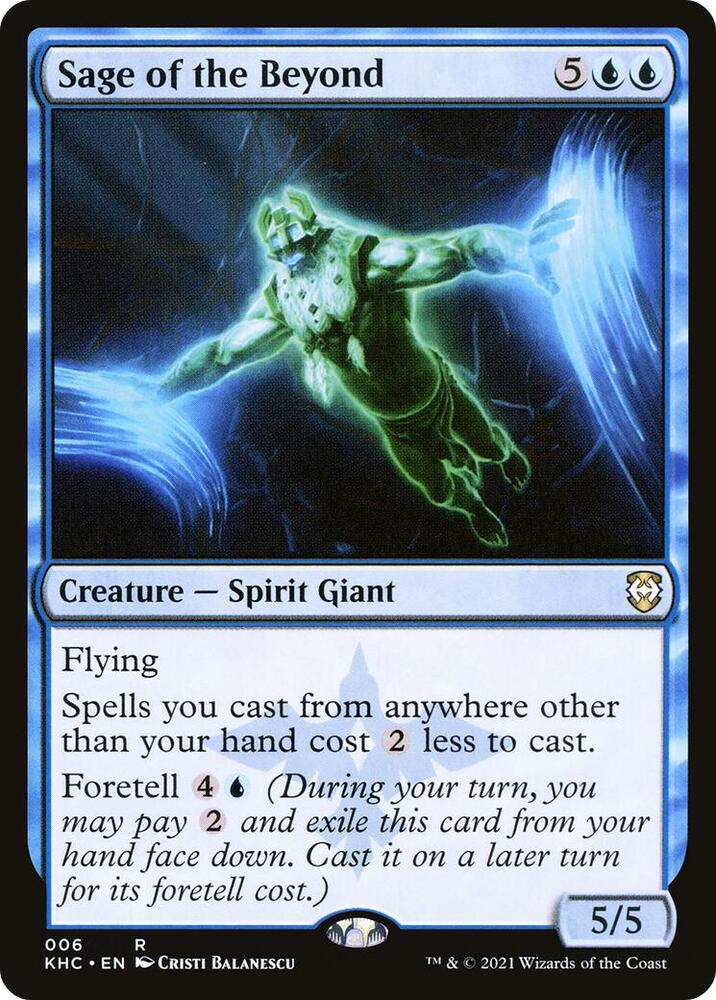 Sage of the Beyond 6 card from Commander: Kaldheim