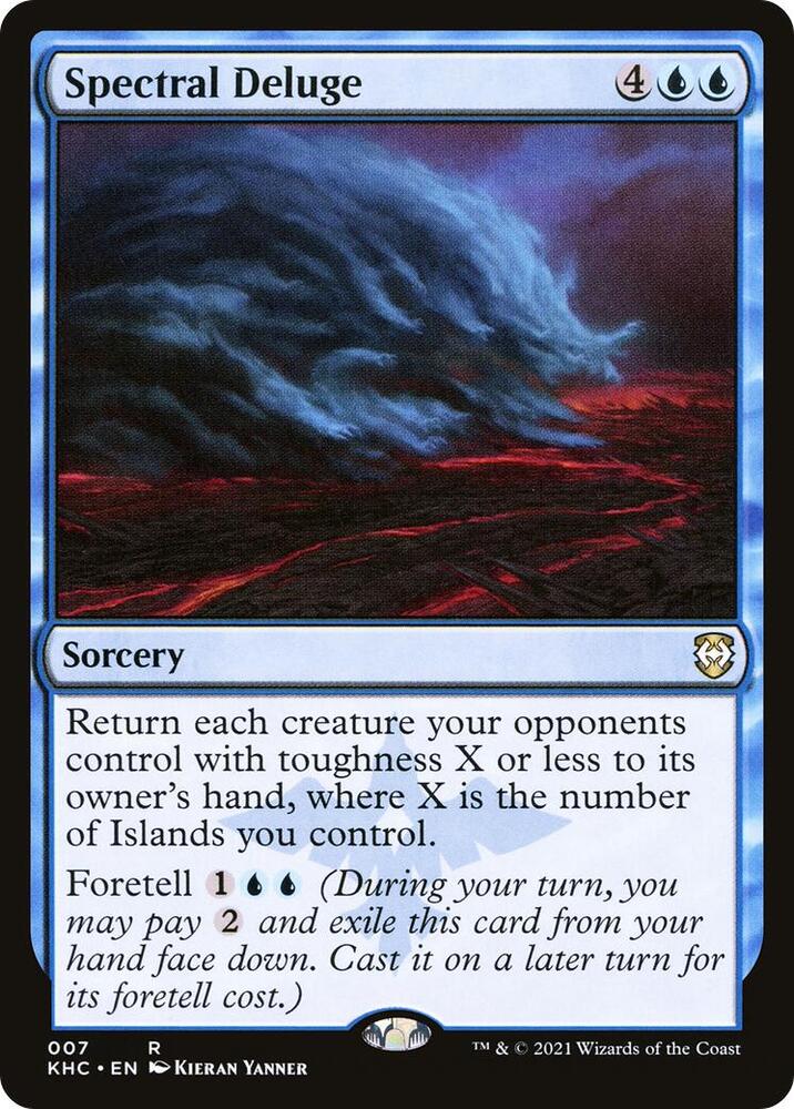 Spectral Deluge 7 card from Commander: Kaldheim