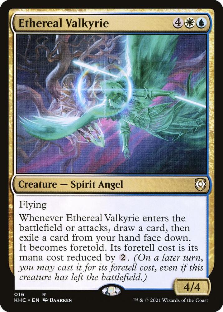 Ethereal Valkyrie 16 card from Commander: Kaldheim