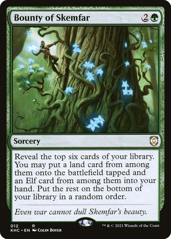 Bounty of Skemfar 12 card from Commander: Kaldheim