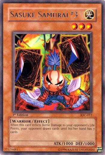 Sasuke Samurai #3 IOC-011 card from Invasion of Chaos