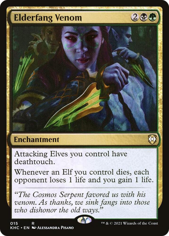Elderfang Venom 15 card from Commander: Kaldheim