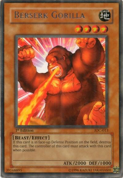 Berserk Gorilla IOC-013 card from Invasion of Chaos