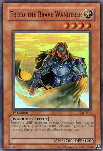 Freed the Brave Wanderer IOC-014 card from Invasion of Chaos