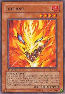 Inferno IOC-019 card from Invasion of Chaos