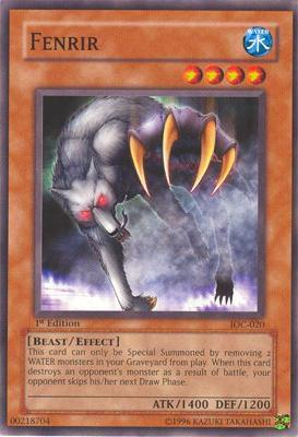 Fenrir IOC-020 card from Invasion of Chaos