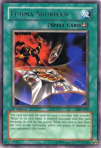 Fuhma Shuriken IOC-031 card from Invasion of Chaos