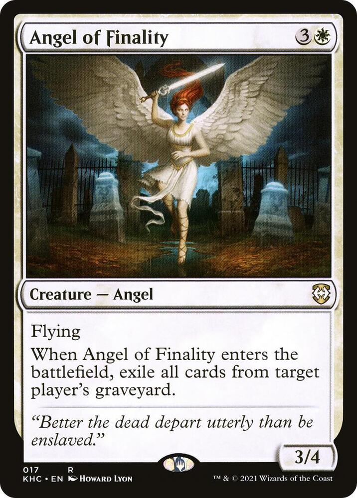 Angel of Finality 17 card from Commander: Kaldheim