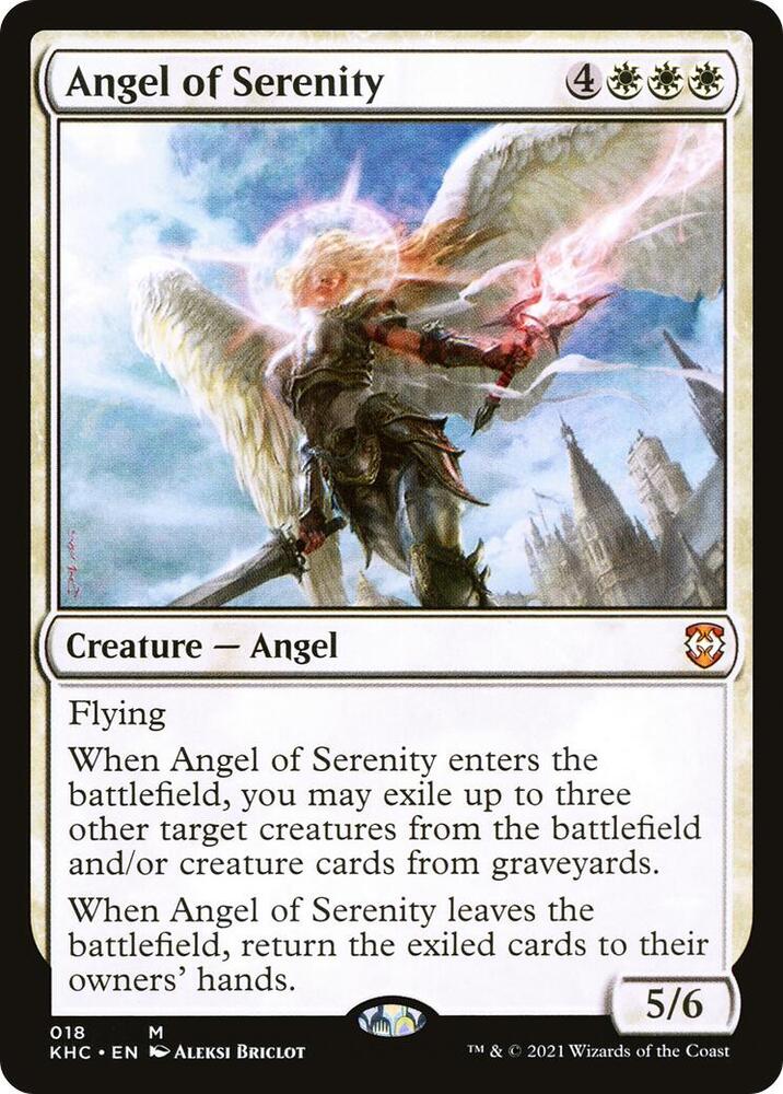 Angel of Serenity 18 card from Commander: Kaldheim