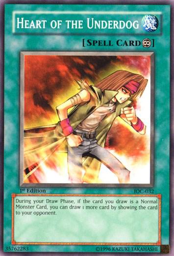 Heart of the Underdog IOC-032 card from Invasion of Chaos