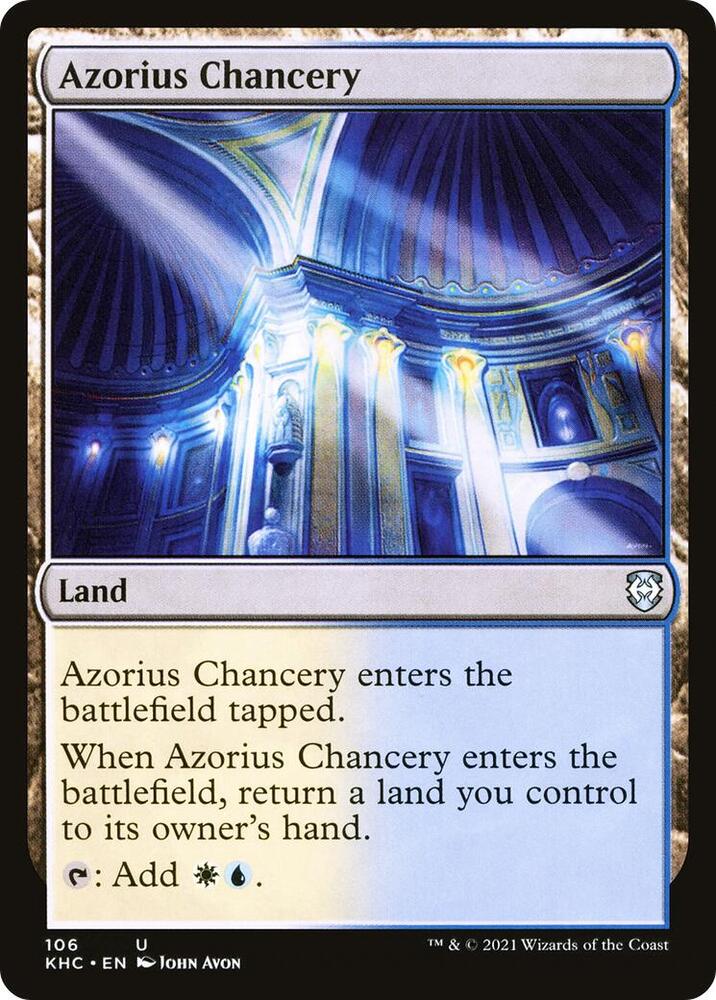 Azorius Chancery 106 card from Commander: Kaldheim